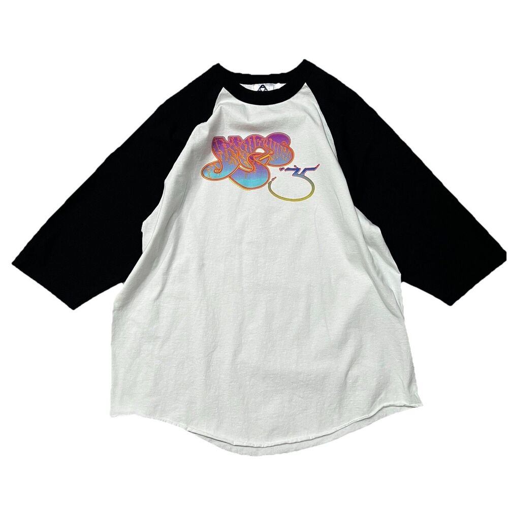 Vintage 2000s Yes Band 35th Anniversary Raglan T Shirt Size XL